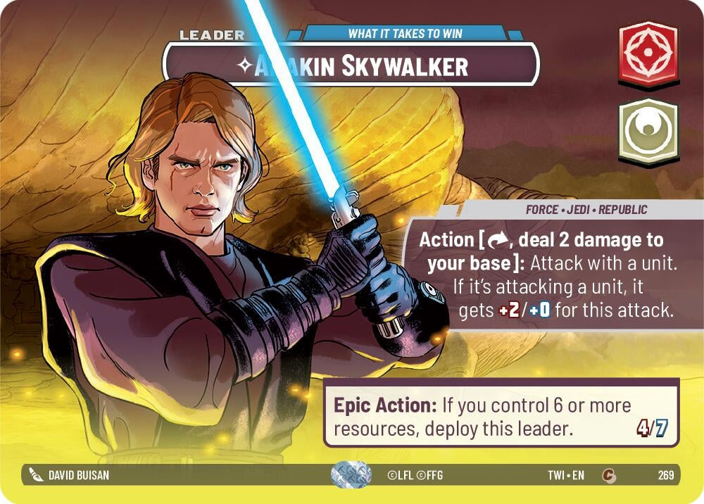 Image for Anakin Skywalker - What it Takes to Win (Showcase) - Star Wars: Unlimited