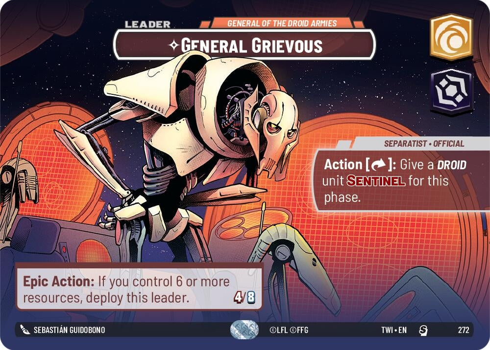 Image for General Grievous - General of the Droid Armies (Showcase) - Star Wars: Unlimited