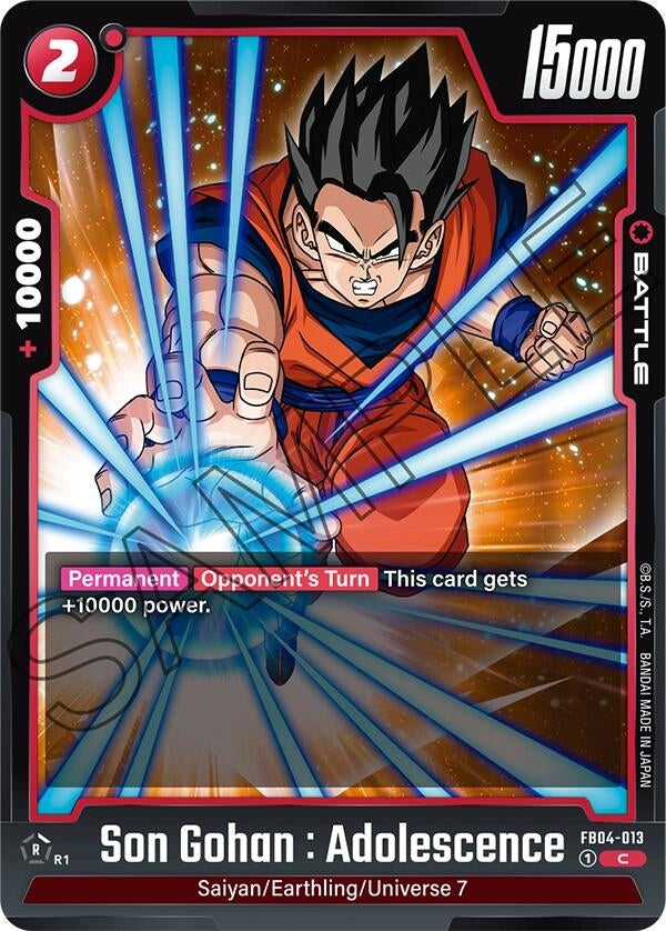 Image for Son Gohan : Adolescence - FB04-013 - Dragon Ball Super: Fusion World