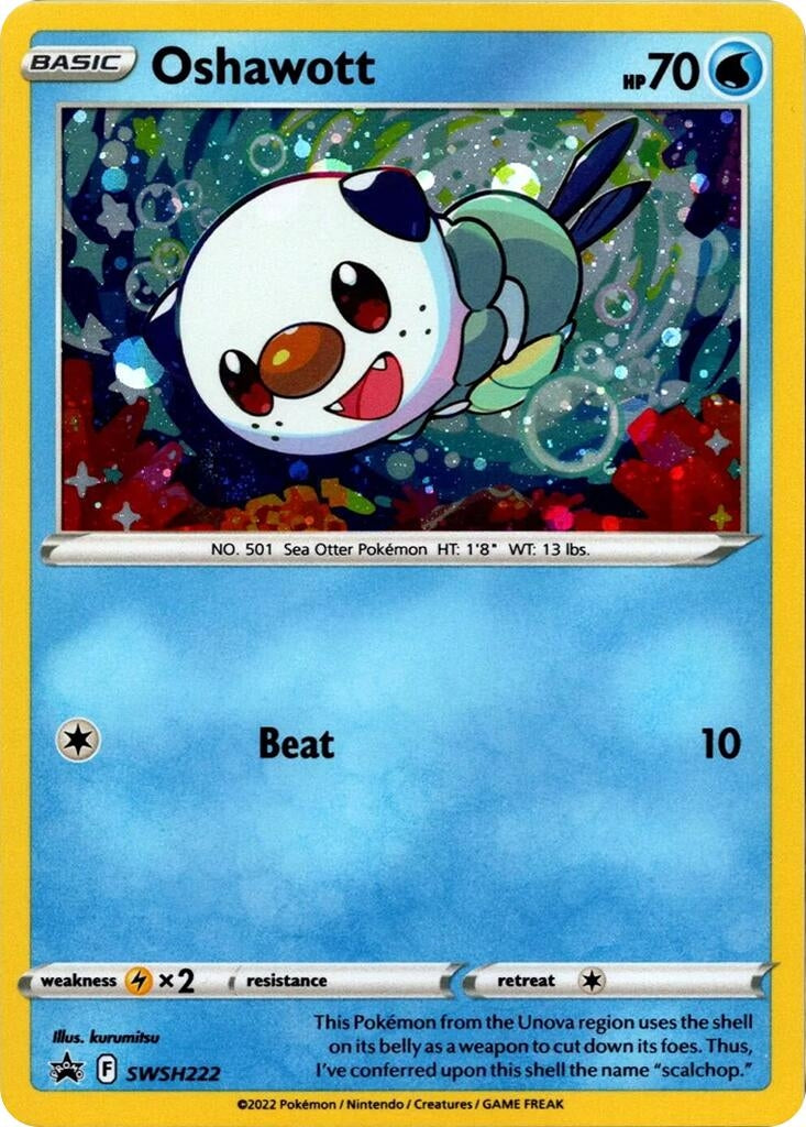 Image for Oshawott - SWSH222 (Cosmo Holo) - Pokemon