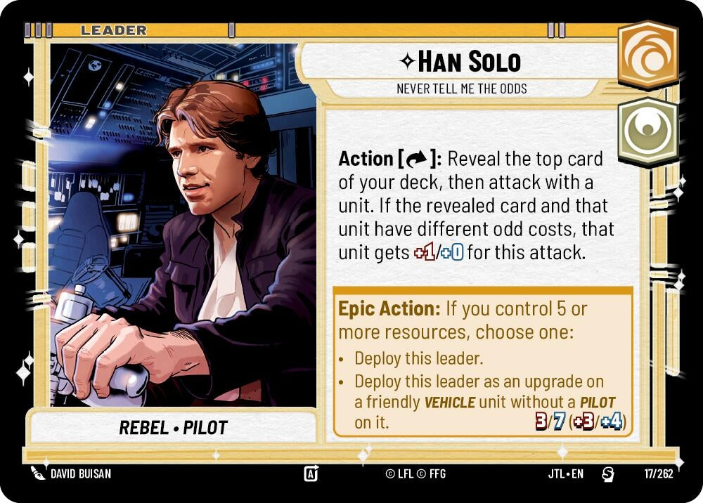 Image for Han Solo - Never Tell Me the Odds - Star Wars: Unlimited