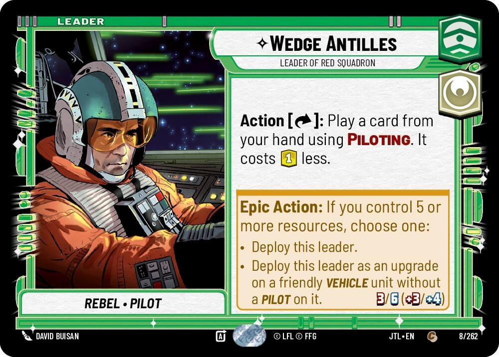 Image for Wedge Antilles - Leader of Red Squadron - Star Wars: Unlimited