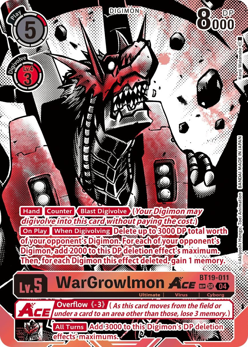 Image for WarGrowlmon ACE (Textured) - Digimon Card Game