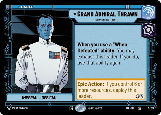 Image for Grand Admiral Thrawn - ...How Unfortunate - Star Wars: Unlimited