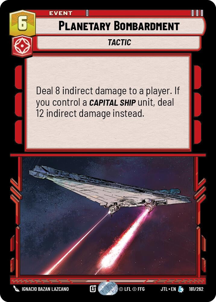 Image for Planetary Bombardment - Star Wars: Unlimited