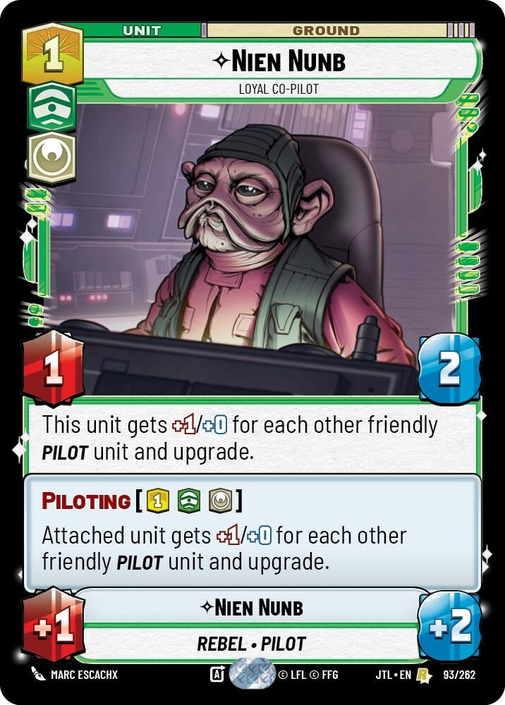 Image for Nien Nunb - Loyal Co-Pilot - Star Wars: Unlimited