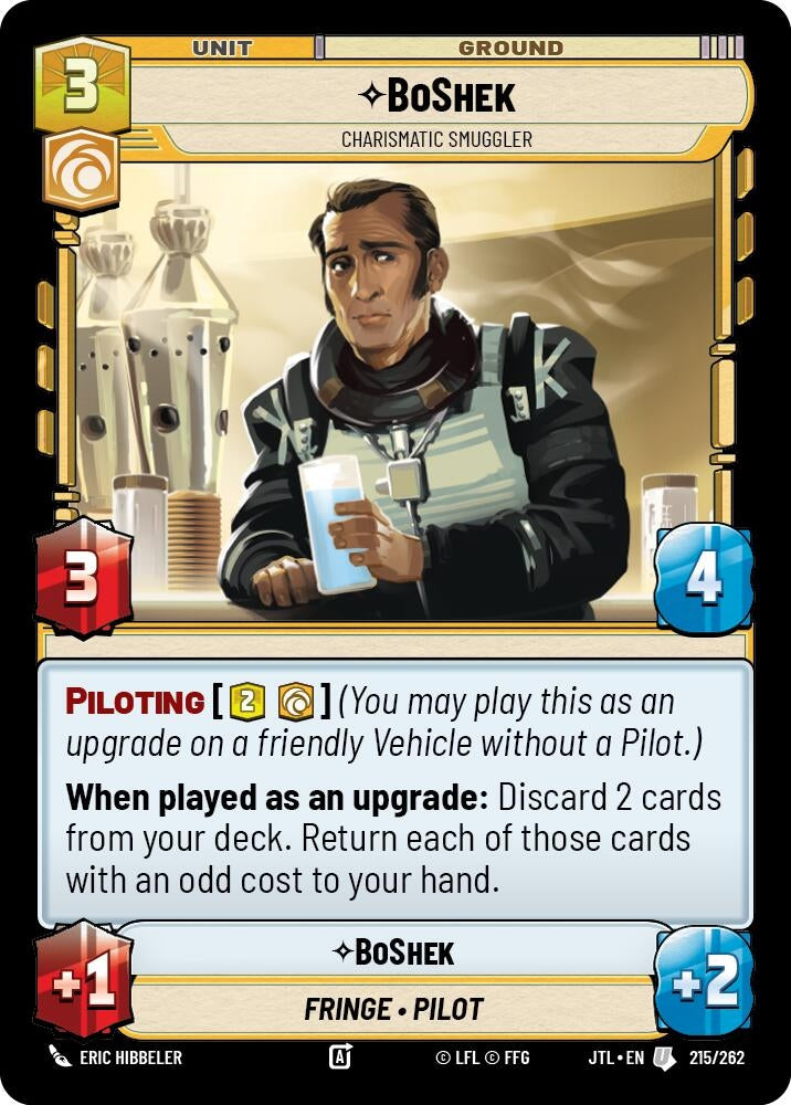 Image for BoShek - Charismatic Smuggler - Star Wars: Unlimited