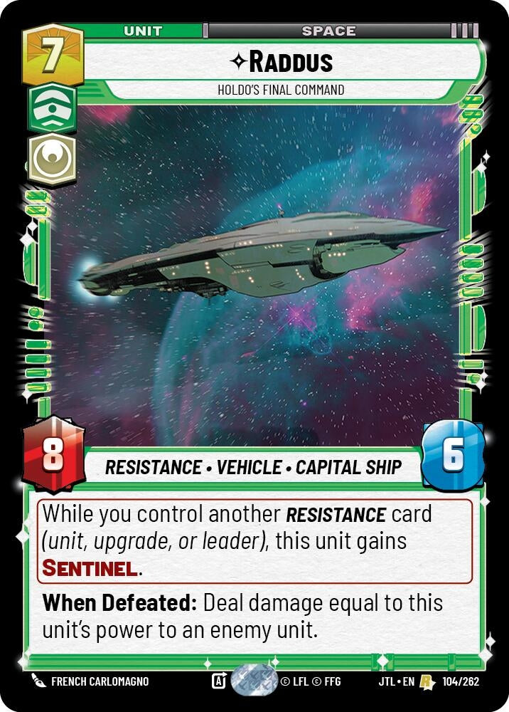 Image for Raddus - Holdo's Final Command - Star Wars: Unlimited