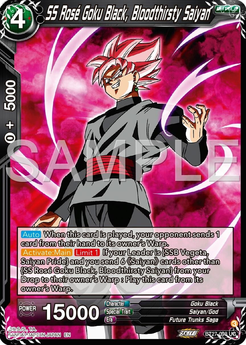 Image for SS Rose Goku Black, Bloodthisty Saiyan - Dragon Ball Super: Masters