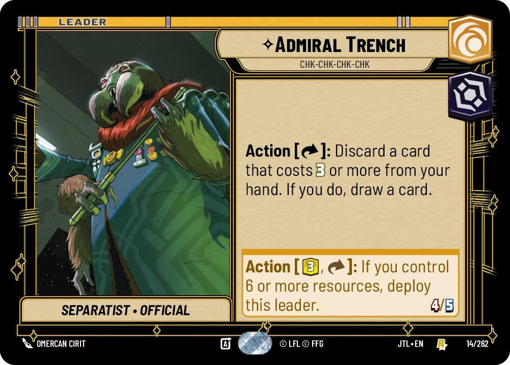 Image for Admiral Trench - Chk-chk-chk-chk - Star Wars: Unlimited