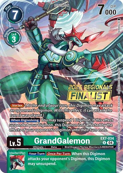 Image for GrandGalemon (2025 Regionals Finalist) - Digimon Card Game