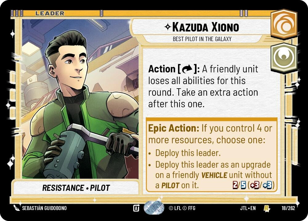 Image for Kazuda Xiono - Best Pilot in the Galaxy - Star Wars: Unlimited