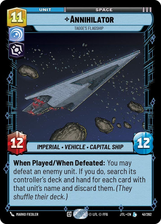Image for Annihilator - Tagge's Flagship - Star Wars: Unlimited