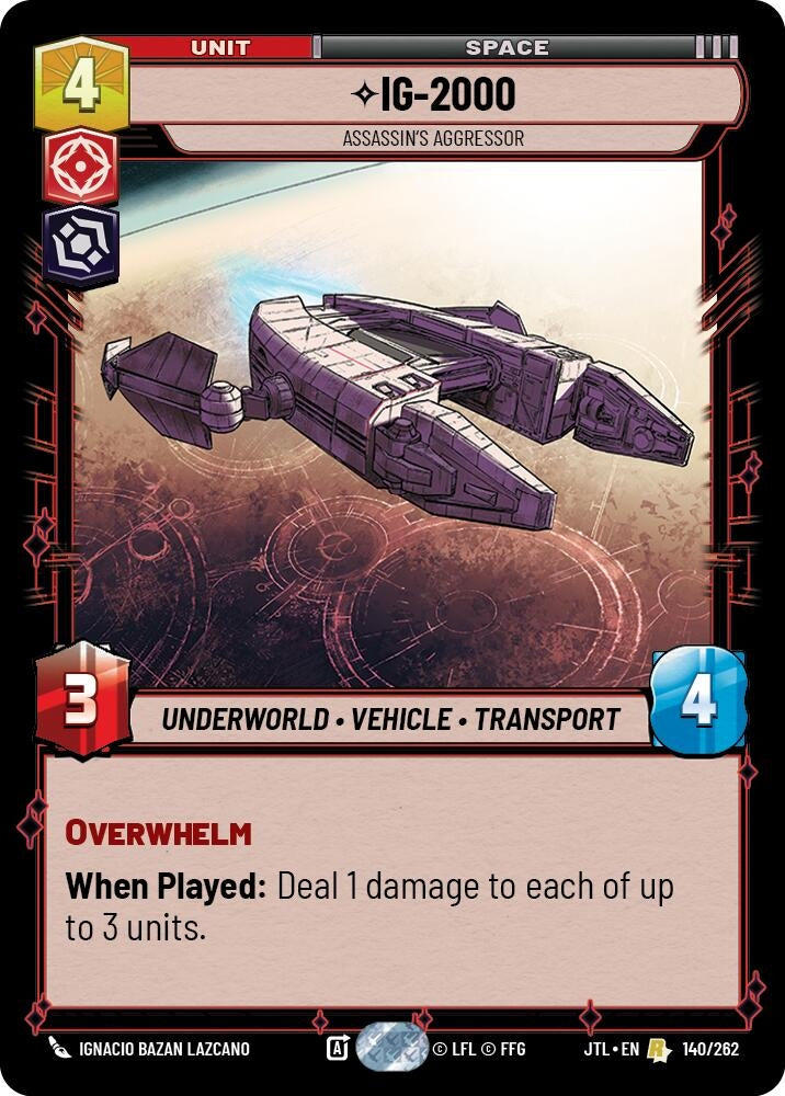 Image for IG-2000 - Assassin's Aggressor - Star Wars: Unlimited