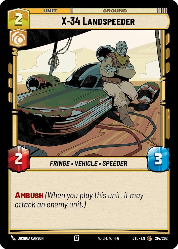 Image for X-34 Landspeeder - Star Wars: Unlimited