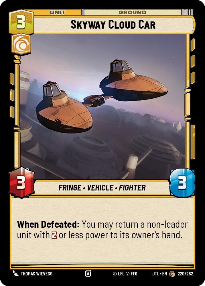 Image for Skyway Cloud Car - Star Wars: Unlimited