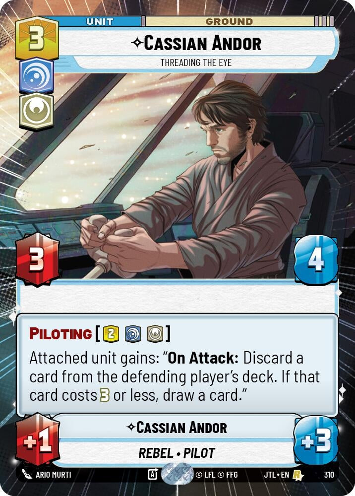 Image for Cassian Andor - Threading the Eye (Hyperspace) - Star Wars: Unlimited