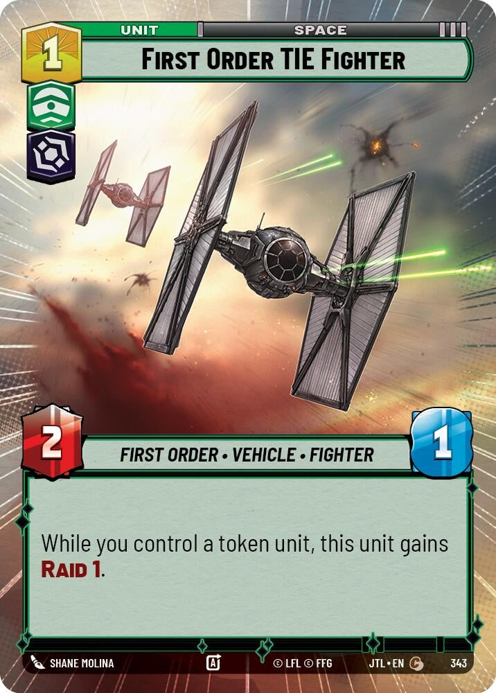 Image for First Order TIE Fighter (Hyperspace) - Star Wars: Unlimited