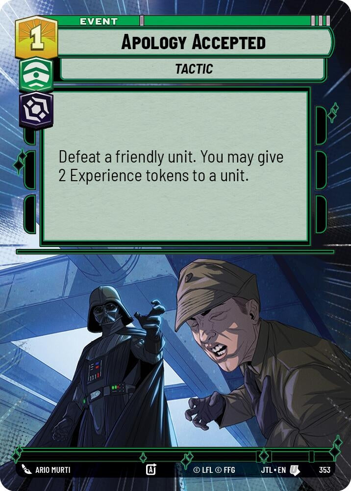 Image for Apology Accepted (Hyperspace) - Star Wars: Unlimited