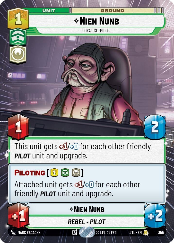 Image for Nien Nunb - Loyal Co-Pilot (Hyperspace) - Star Wars: Unlimited