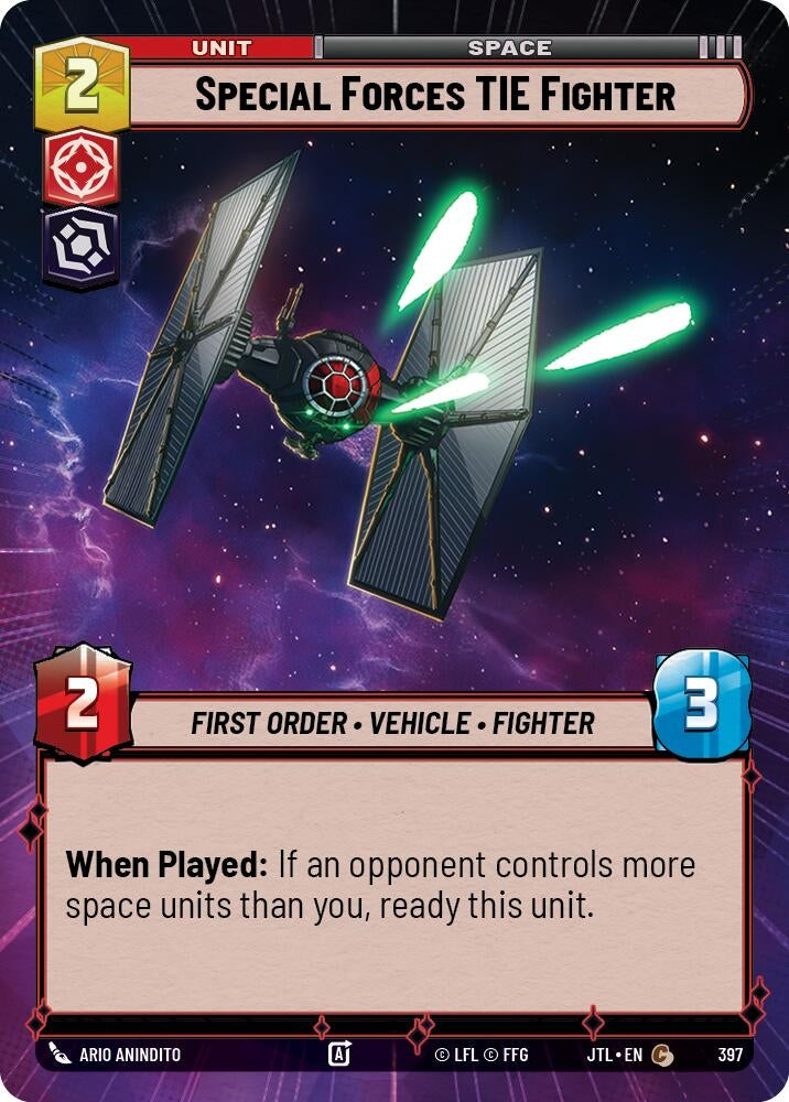 Image for Special Forces TIE Fighter (Hyperspace) - Star Wars: Unlimited