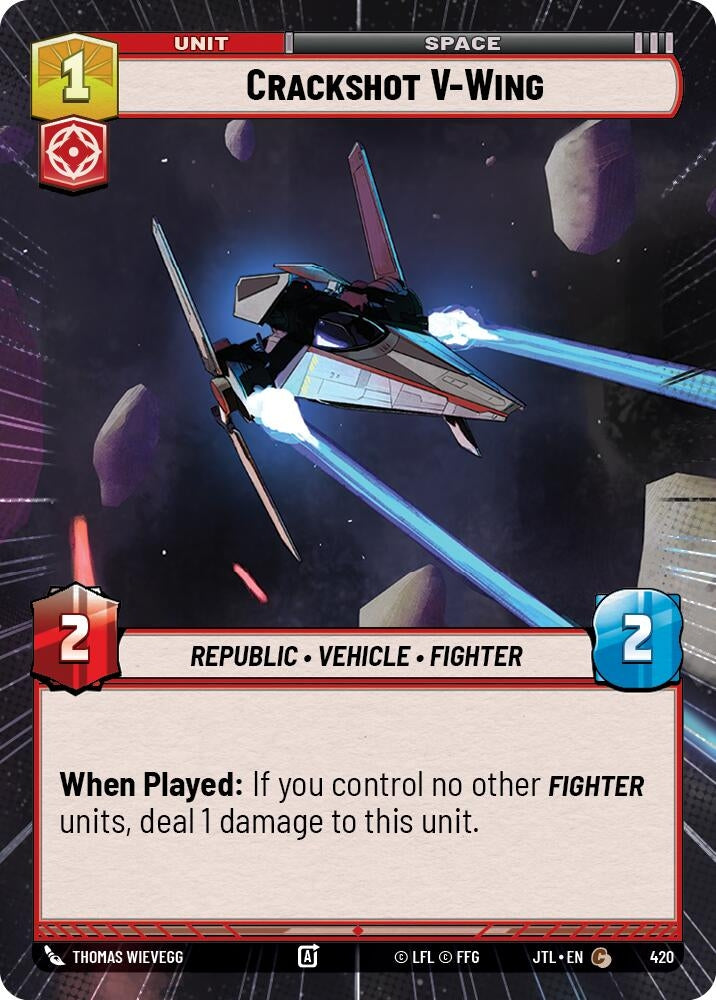 Image for Crackshot V-Wing (Hyperspace) - Star Wars: Unlimited