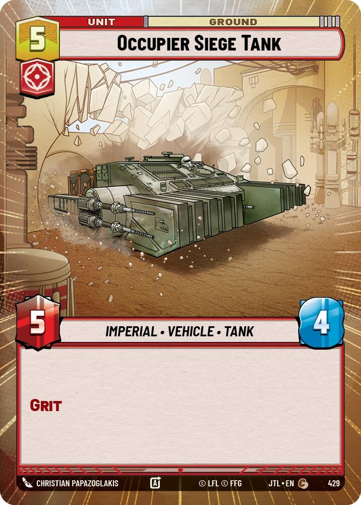 Image for Occupier Siege Tank (Hyperspace) - Star Wars: Unlimited