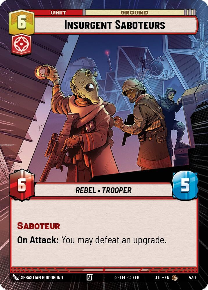Image for Insurgent Saboteurs (Hyperspace) - Star Wars: Unlimited