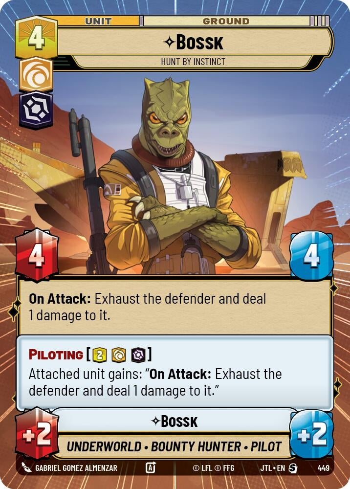 Image for Bossk - Hunt By Instinct (Hyperspace) - Star Wars: Unlimited