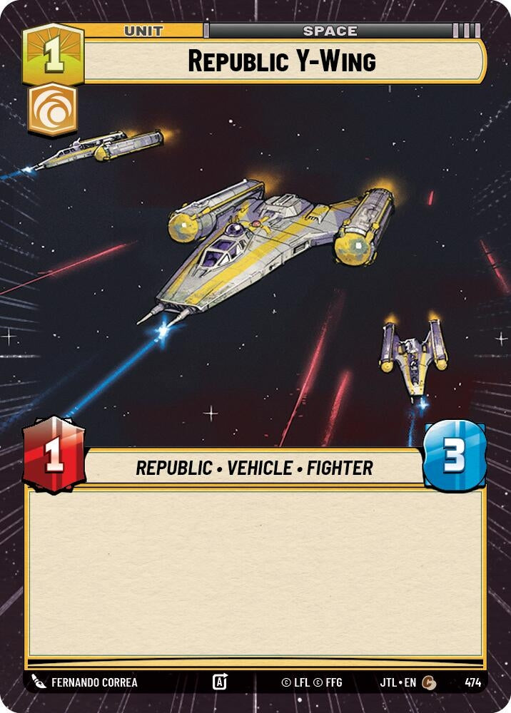 Image for Republic Y-Wing (Hyperspace) - Star Wars: Unlimited