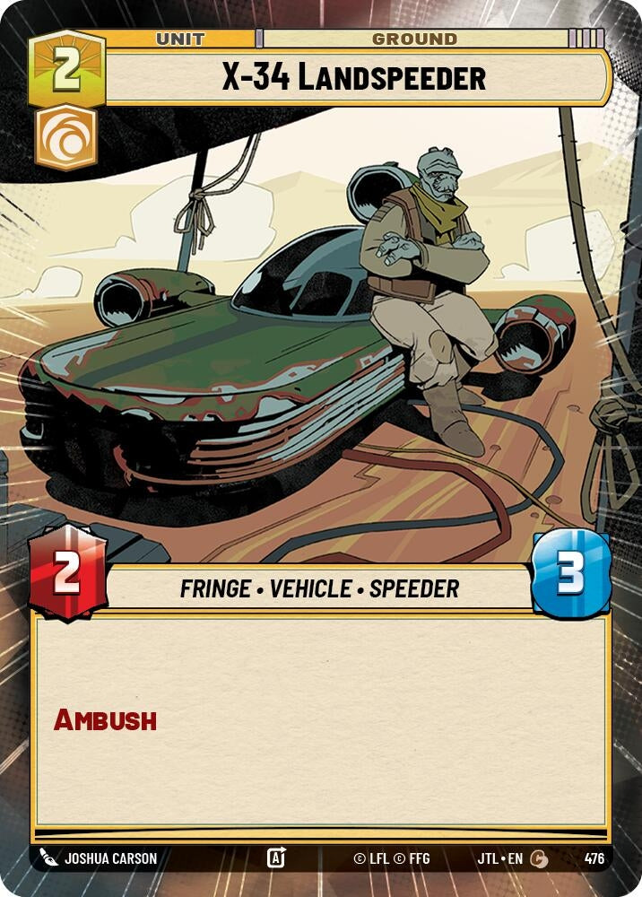 Image for X-34 Landspeeder (Hyperspace) - Star Wars: Unlimited