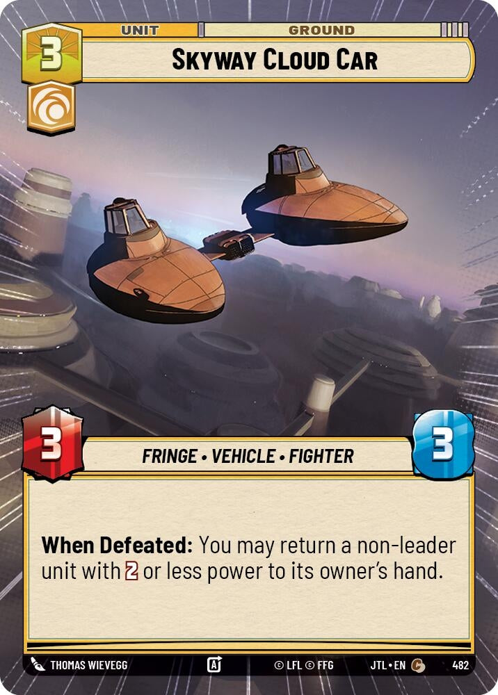 Image for Skyway Cloud Car (Hyperspace) - Star Wars: Unlimited