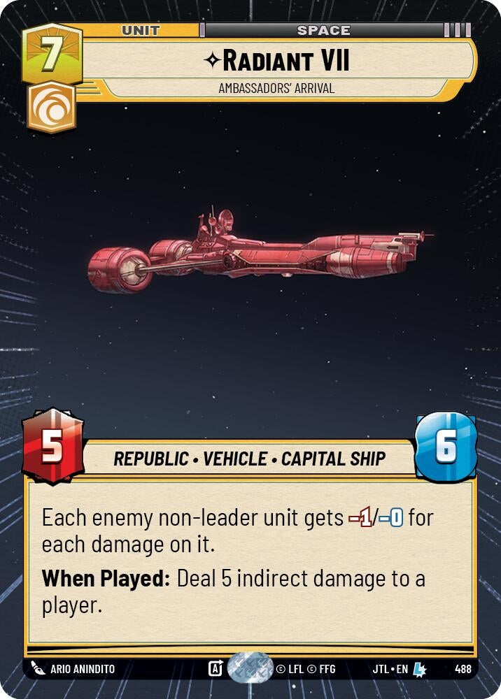 Image for Radiant VII - Ambassadors' Arrival (Hyperspace) - Star Wars: Unlimited