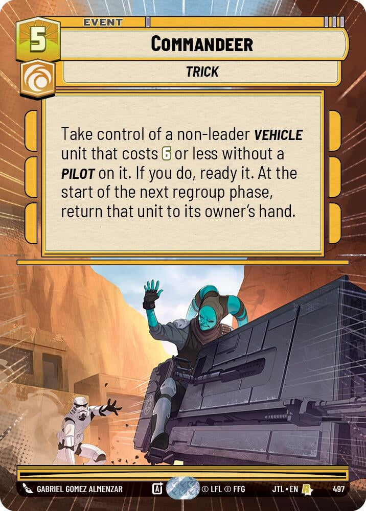 Image for Commandeer (Hyperspace) - Star Wars: Unlimited