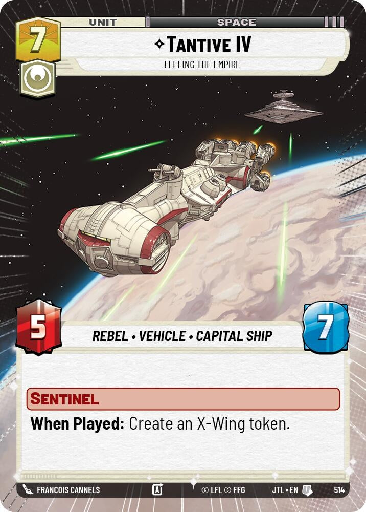 Image for Tantive IV - Fleeing the Empire (Hyperspace) - Star Wars: Unlimited