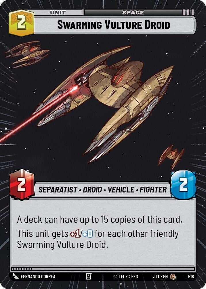 Image for Swarming Vulture Droid (Hyperspace) - Star Wars: Unlimited
