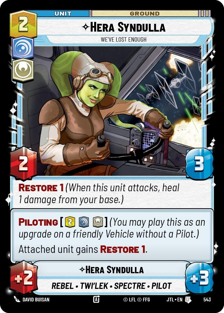 Image for Hera Syndulla - We've Lost Enough (Foil) - Star Wars: Unlimited