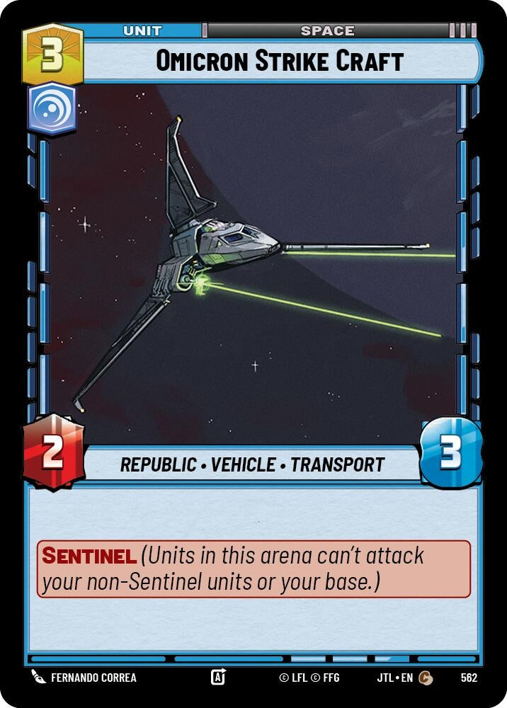 Image for Omicron Strike Craft (Foil) - Star Wars: Unlimited