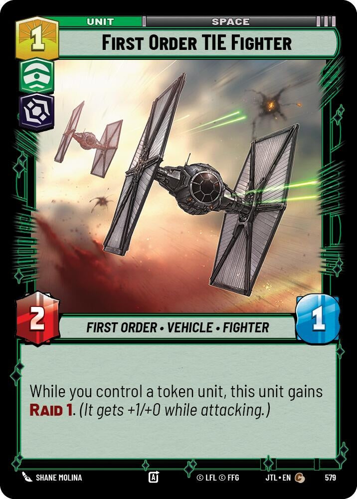 Image for First Order TIE Fighter (Foil) - Star Wars: Unlimited