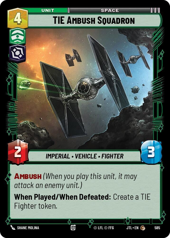 Image for TIE Ambush Squadron (Foil) - Star Wars: Unlimited