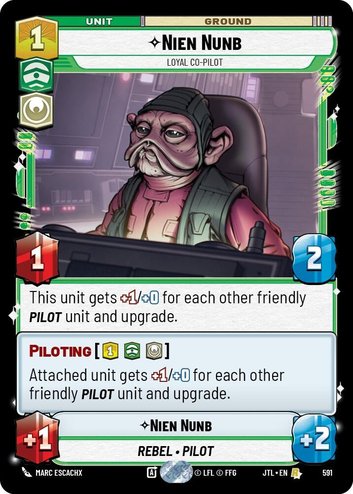 Image for Nien Nunb - Loyal Co-Pilot (Foil) - Star Wars: Unlimited