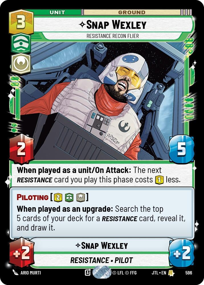 Image for Snap Wexley - Resistance Recon Flier (Foil) - Star Wars: Unlimited