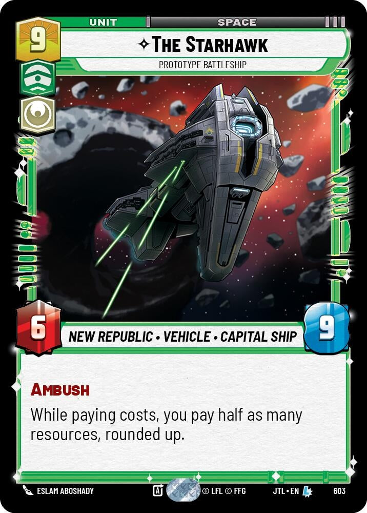 Image for The Starhawk - Prototype Battleship (Foil) - Star Wars: Unlimited