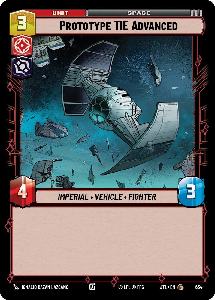 Image for Prototype TIE Advanced (Foil) - Star Wars: Unlimited