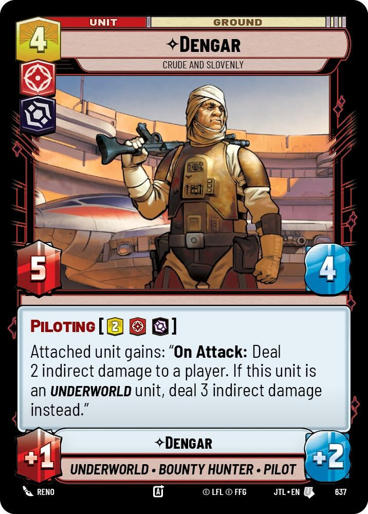 Image for Dengar - Crude and Slovenly (Foil) - Star Wars: Unlimited