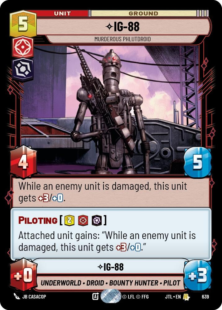 Image for IG-88 - Murderous Phlutdroid (Foil) - Star Wars: Unlimited