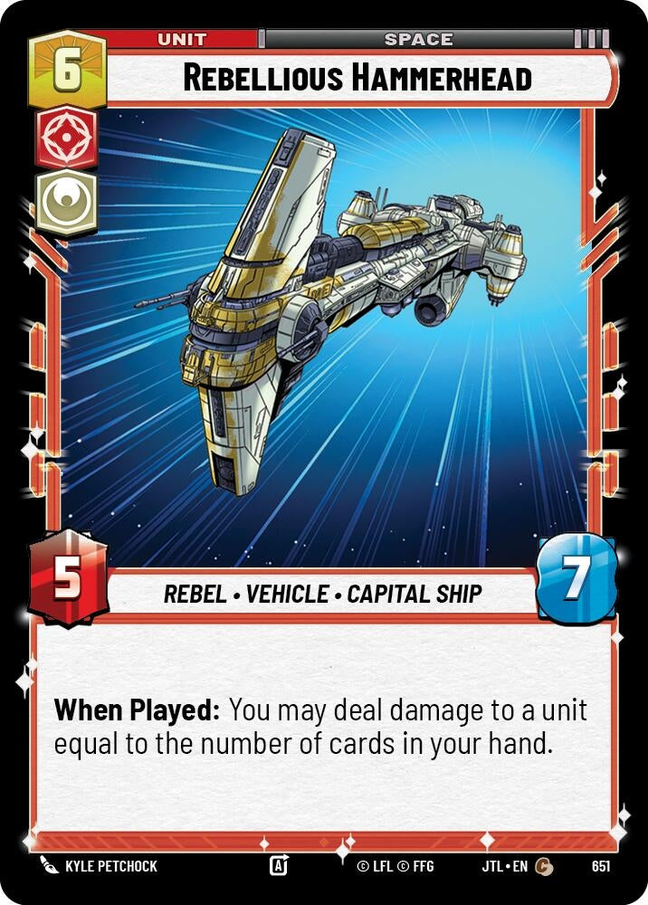 Image for Rebellious Hammerhead (Foil) - Star Wars: Unlimited