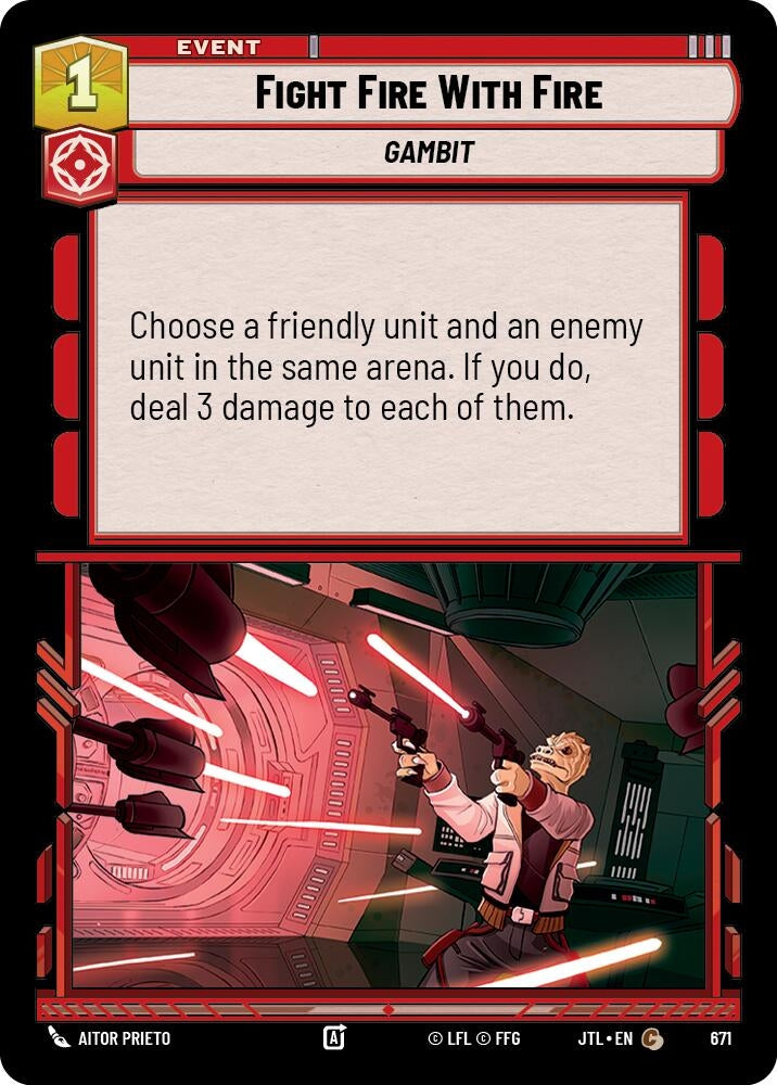 Image for Fight Fire With Fire (Foil) - Star Wars: Unlimited