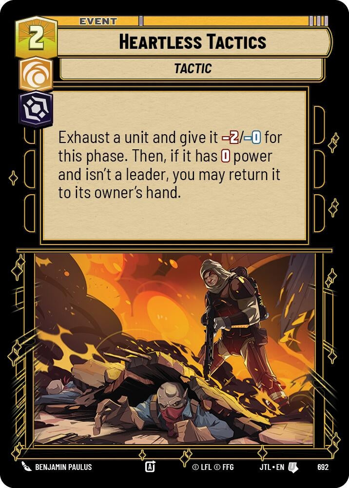 Image for Heartless Tactics (Foil) - Star Wars: Unlimited