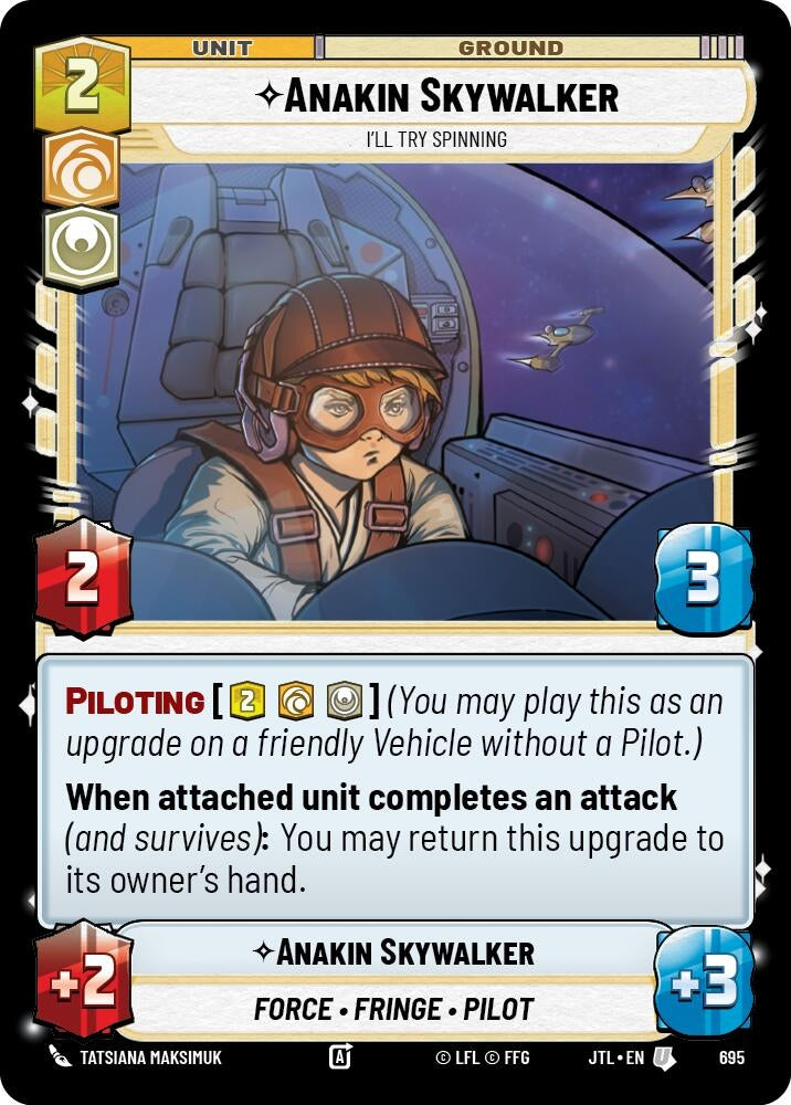 Image for Anakin Skywalker - I'll Try Spinning (Foil) - Star Wars: Unlimited